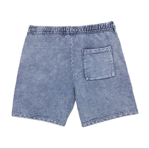NEW Talentless Mens‎ Shorts Acid Wash in Blue Indigo Size Small - Picture 2 of 13